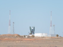 Der Startturm löst sich und wird versenkt