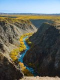 Der Charyn Canyon hat sich tief in das Plateau eingeschnitten