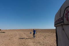 Das kasachische Nomadenlager