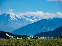 Kitesurfen vor dem König Ortler